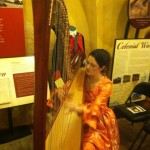 Jacqueline in period gown for concert in Charleston's historic Powder Magazine